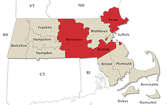 MA County Map