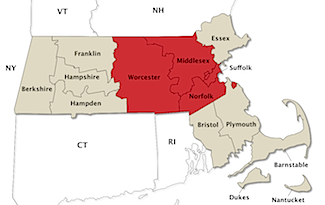 MA County Map