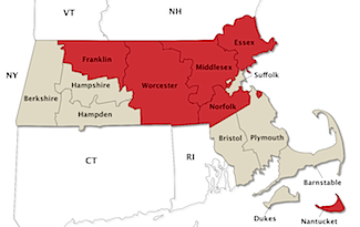 MA County Map